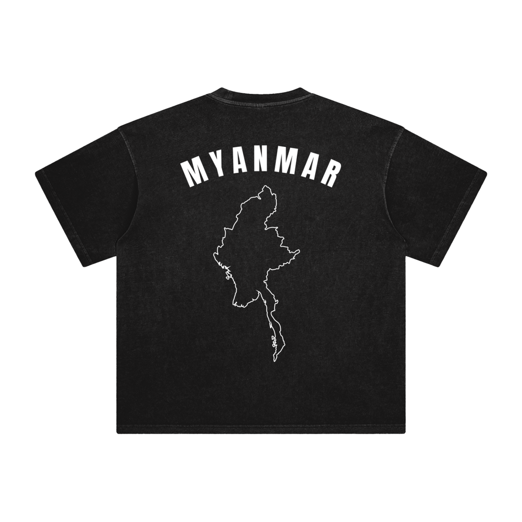 UGIVE. “Myanmar” Oversized Washed T-Shirt