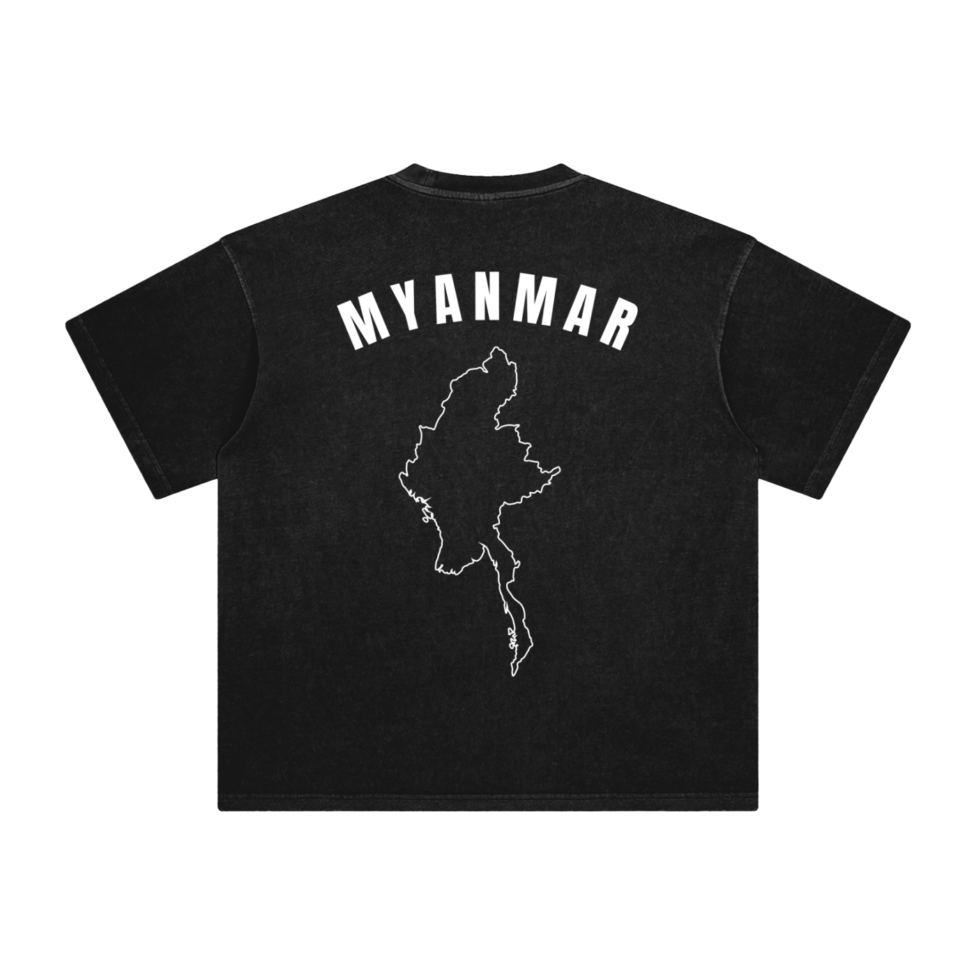 UGIVE. “Myanmar” Oversized Washed T-Shirt