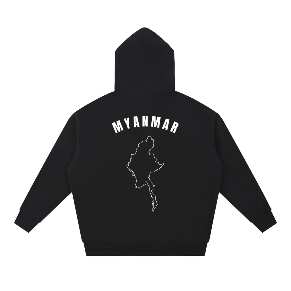 UGIVE. “Myanmar” Essential Heavyweight Hoodie| Nations of Strength Collection