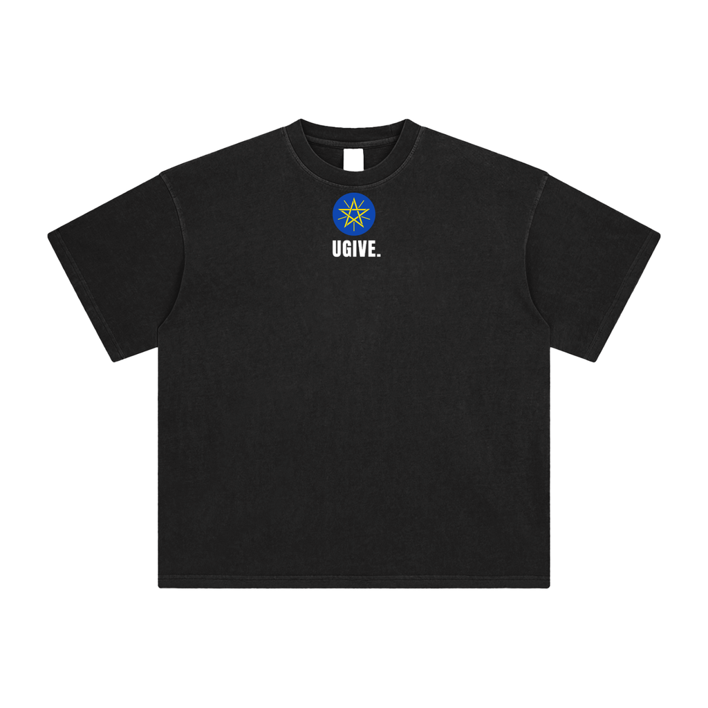 UGIVE. “Ethiopia” Oversized Washed T-Shirt